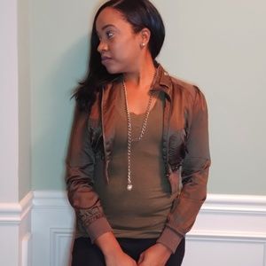 Cropped Olive Jacket